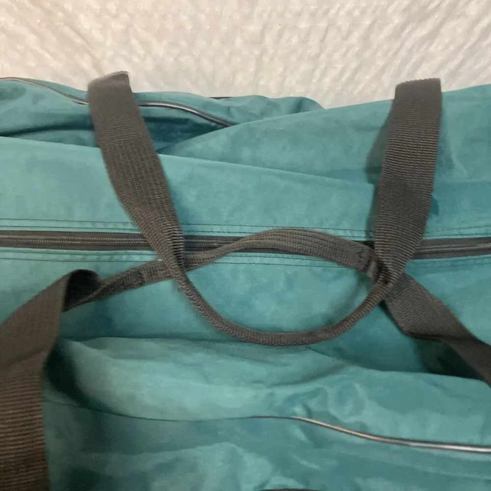 NIKE VTG 90’s Large Duffel Bag NBA Hoops It UP 3-on-3 Tournament Teal 27”x 17”
